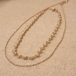NWOT Gold Necklaces Layered Chains